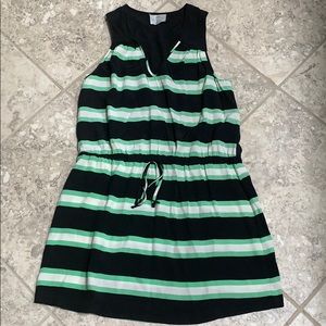 Silk striped dress